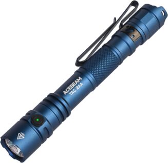 ACEBEAM TAC 2AA EDC Tactical Dual Modes Flashlight, 1400 High Lumens Light